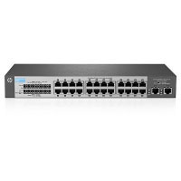 Conmutador HP V1410-24-2G Fast Ethernet 10/100 con dos enlaces ascendentes 10/100/1000 Gigabit (J9664A)